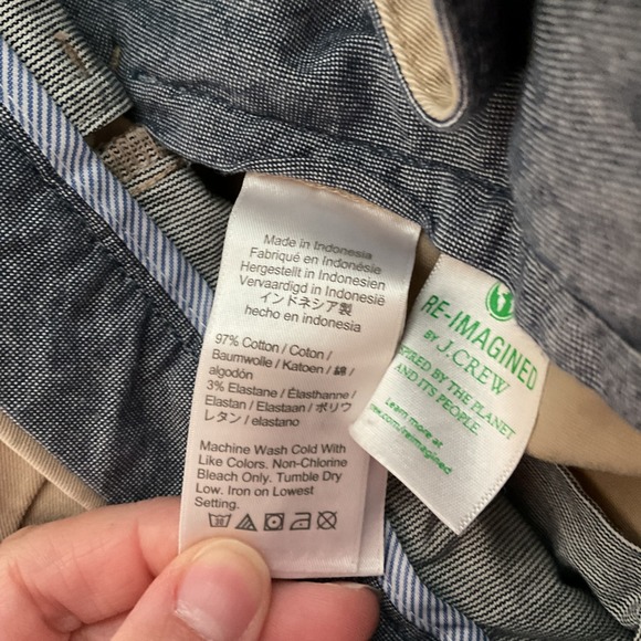 J. Crew 484 Slim Fit Stretch Chino Pants Tan Cotton Blend Men 29x32 Casual Prep - Picture 8 of 8